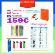 100 Calendari, 100 Penne, 100 Accendini - 1 Agenda - 1 Pen Drive5